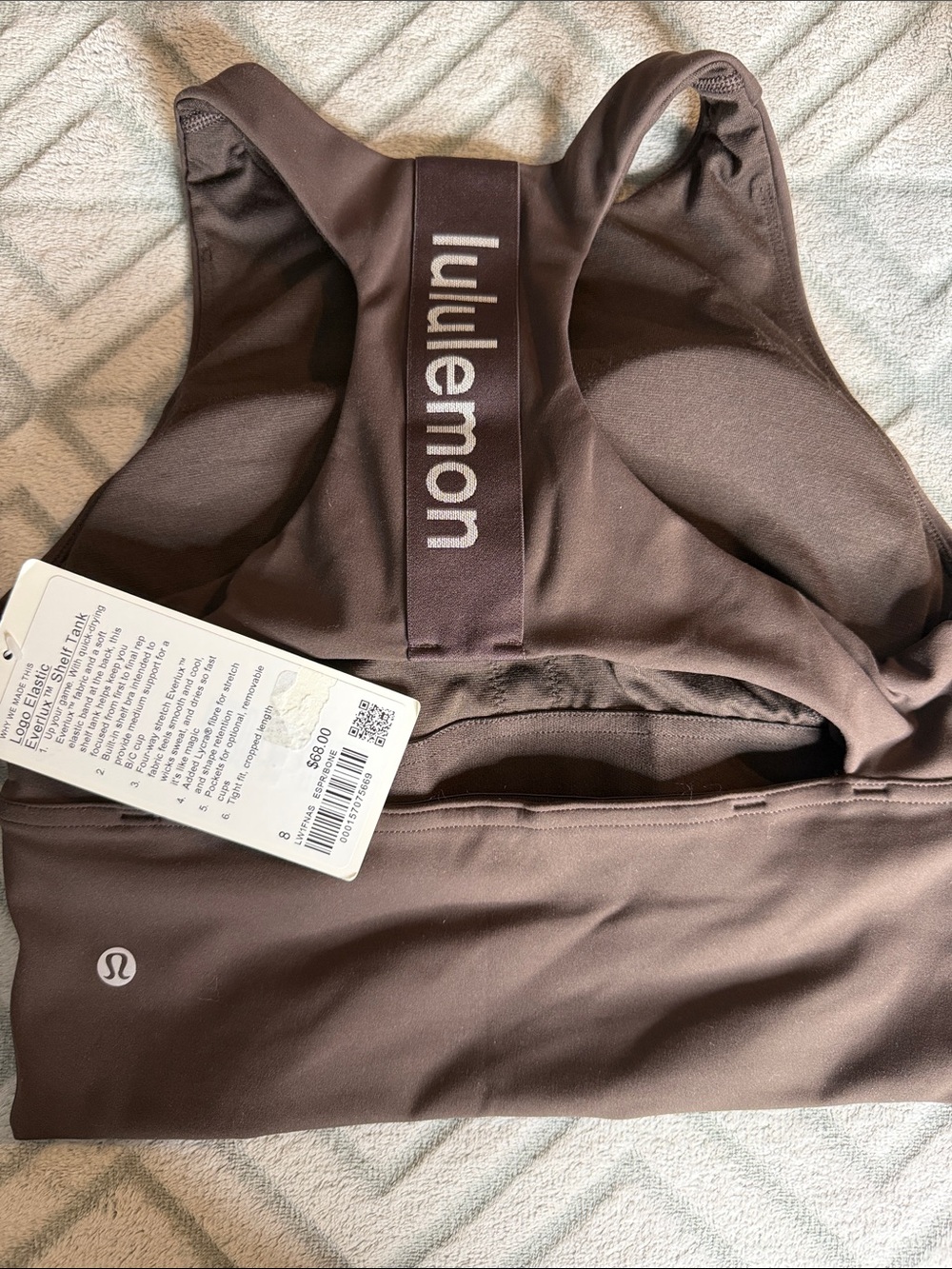 lululemon athletica Brown Racerback Sports Bra